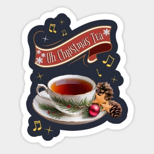 Oh Christmas TEA (not tree) Sticker